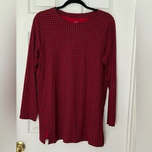 J. Jill Lux Supima Plaid Tunic